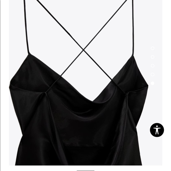 ZARA SATIN MINI DRESS - Picture 3 of 6